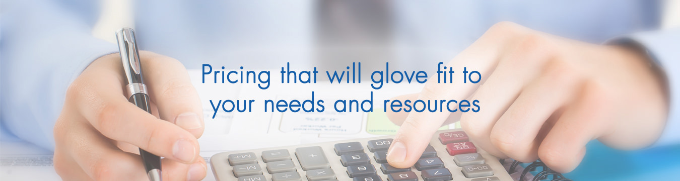 pricing that will glove fit to your needs and resources